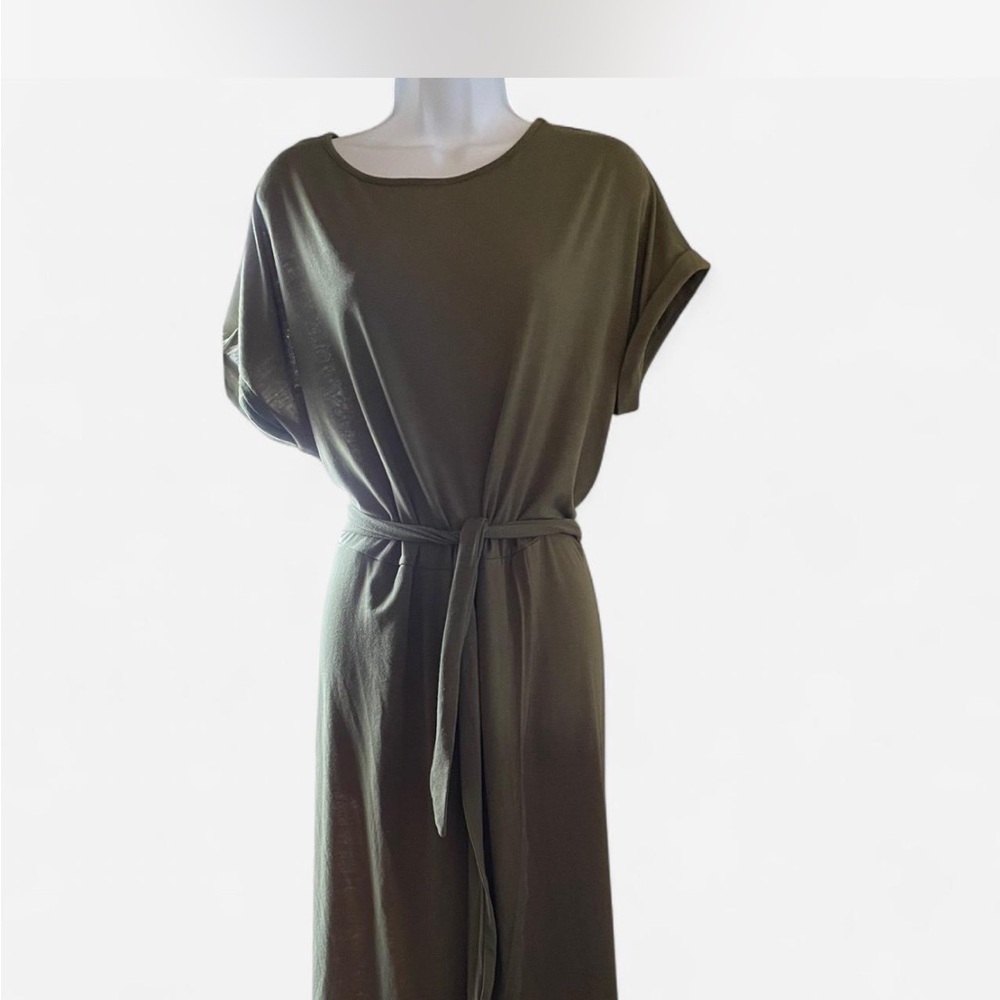 Elegant Olive Green Women's Dress